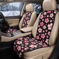thumbnail image 1 of FOR U DESIGNS 2 Pack Car Seat Covers, Breathable Seat Protectors Pink Cherry Blossom Print, 2 Pcs Car Seat Protector for SUVs Truck Van, Keep Your Seats Clean & Dry, Washable, Universal Fit, 1 of 7