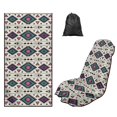 thumbnail image 1 of FOR U DESIGNS American Tribal Aztec Print Car Seat Towel Covers Portable Washable Car Towel Seat Cover with Seat Absorption Athletic Outdoor Sport Running Towel, 1 of 7