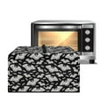 thumbnail image 1 of FOR U DESIGNS Bat Black Pattern Microwave Oven Dust Cover Dust-Proof Shield for Countertop Appliances Foldable Kitchen Appliance Protector with Top Handle-S, 1 of 8