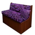 thumbnail image 1 of FOR U DESIGNS Bat Purple Print RV Dinette Cushion Covers 3 Pieces Scratch-resistant Camper Seat Covers with Pillowcase, Dinette Booth RV Couch Cover Loveseat Sofa Chair Cover, 1 of 8