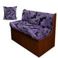 thumbnail image 1 of FOR U DESIGNS Bat Spider Web Purple Pattern 3 Pcs RV Dinette Cushion Covers Breathable Camper Cushion Slipcover with Pillowcase, Stretch 2 Seat Sofa Chair Cover Camper Seat Covers Halloween Decor, 1 of 8