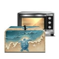 thumbnail image 1 of FOR U DESIGNS Beach Turtle Starfish Print Microwave Oven Dust Cover Dustproof Small Appliance Covers Stain Resistant Microwave Oven Grill Covers Protector with Top Handle-S, 1 of 8
