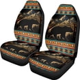 thumbnail image 1 of FOR U DESIGNS Bear Mountian Geometric Pattern Seat Covers for Cars Breathable 2 Pcs Front Seats Only Lightweight Universal Bucket Seat Covers Protector Fit for Automotive Truck SUV, 1 of 7