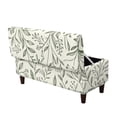 thumbnail image 1 of FOR U DESIGNS Beige Leaf Print Flip-Top Storage Ottoman Cover, Washable Foot Chest Slipcover with Elastic Band, Anti-Slip Soft Stool Protector for Dogs Pets, 1 of 7