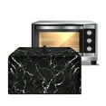 thumbnail image 1 of FOR U DESIGNS Black Marble Pattern Microwave Oven Cover Uv Protection Microwave Dust Covers Protector Portable Machine Protector Decorative in Home and Office-L, 1 of 8