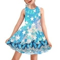 thumbnail image 1 of FOR U DESIGNS Blue Butterfly Summer Tank Dress Casual Sleeveless Midi Dress Lightweight Basic Skater Dress for Teens Girl Novelty Kids Swing Twirl Sundress Size 7-8, 1 of 6