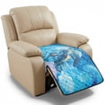thumbnail image 1 of FOR U DESIGNS Blue Turtle Floral Print Recliner Chair Cover Waterproof Anti-Slip Reclining Sofa Slipcover, Pet Friendly Reclining Sofa Cushion Cover Furniture Protector for Large Recliner, 1 of 6