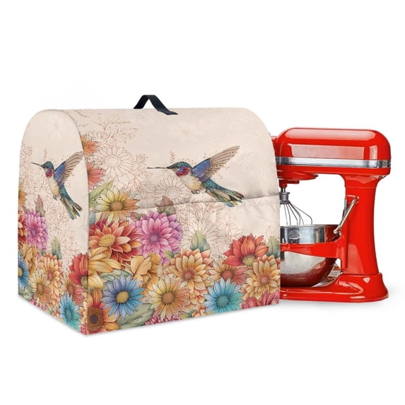 FOR U DESIGNS Boho Mandala Hummingbird Kitchen Aid Mixer Cover Dustproof Stand Mixer Dust Covers Food Processor Covers Case for Kitchen Aid Accessories and Attachments - S