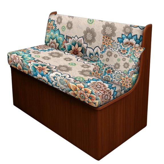 FOR U DESIGNS Boho Mandala Pattern 3 Pieces RV Dinette Cushion Covers Scratch-Resistant RV Couch Cover wuth Pillowcase, Sofa Furniture Protector Camper Seat Covers Dinette Booth