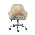 thumbnail image 1 of FOR U DESIGNS Boho Mnadala Horse Pattern Dining Chair Cover Elastic Swivel Armchair Accent Protector Mid-Back Office Desk Chairs Slipcovers for Vanity Living Room Bedroom, 1 of 8
