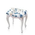 thumbnail image 1 of FOR U DESIGNS Butterfly Daisy Blue Print Stool Covers Rectangle 2 Pcs Comfortable Counter Bar Stools Cover Washable Stool Upholstered Protector Slipcover Bench Seat Protector, 1 of 9
