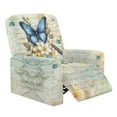 thumbnail image 1 of FOR U DESIGNS Butterfly Flower Pattern Recliner Chair Covers Stretch Lazy Boy Recliner Covers Protector with Armrest, Reusable Reclining Slipcovers with Storage Pocket, 1 of 8