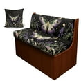 thumbnail image 1 of FOR U DESIGNS Butterfly Lavender Print RV Dinette Cushion Covers Washable Sofa Furniture Protector Stretch RV Couch Covers Include 1 Backrest Cover 1 Bench Cover and 1 Pillowcase, 1 of 8
