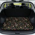 thumbnail image 1 of FOR U DESIGNS Butterfly Mushroom Flower Print Trunk Mat Cargo Liner Non-Slip Rear Trunk Protection All-Weather Cargo Mat Durable Car Accessories for Sedan SUV Van, 1 of 7