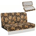 thumbnail image 1 of FOR U DESIGNS Camo Hunting Maple Leaves Print RV Furniture Protector for Sofa Bed 2-Piece Stretch Camper Couch Covers for Jackknife Sofa Non-Slip Washable Easy to Install RV Furniture Protector, 1 of 7