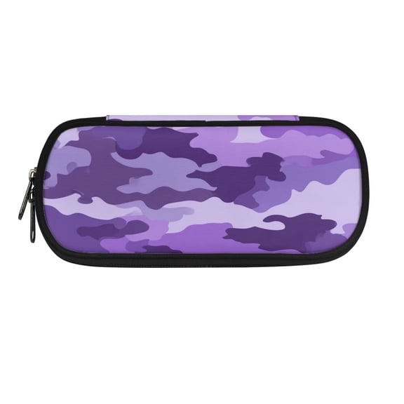 FOR U DESIGNS Camo Pattern Pencil Case for Teens Portable Washable Pencil Pouch Makeup Bag with Zipper Closure Wear Resistant Pen Case Makeup Bag for School Office Organize