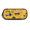 thumbnail image 1 of FOR U DESIGNS Car Truck Print Pencil Case for Kids Large Capacity Pencil Pouch with Mesh Pocket Portable Washable Pen Case Classroom Must Haves for Back to School, 1 of 6