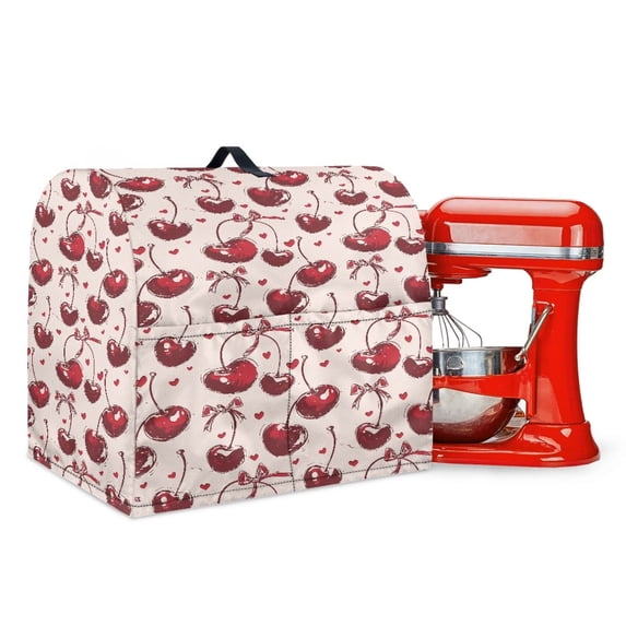 FOR U DESIGNS Cherry Heart Stand Mixer Cover compatible with Kitchen Aid Mixer All-Season Kitchen Aid Covers Mixer Fits All Tilt Head and Bowl Lift Models - L
