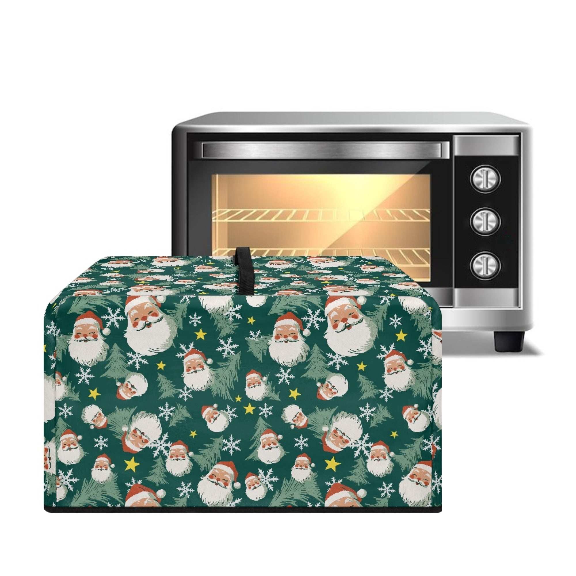 Tree Motif Toasters FOR U DESIGNS Christmas Tree Santa Claus Pattern Microwave Oven Cover ...