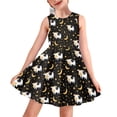 thumbnail image 1 of FOR U DESIGNS Cow Moon Summer Sleeveless Tank Dress Breathable Self Cultivation Jumpskirt Holiday Party Gifts Dresses for Kids Girl 13-14 Years Old Casual Sundress, 1 of 6