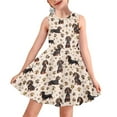 thumbnail image 1 of FOR U DESIGNS Dachshund Dog Sleeveless Dress Teen for Dance Party Vacation Adorable Round Neck Tank Dresses Stylish Knee Length Jumpskirt for 13-14 Years Old Kids Girls, 1 of 6