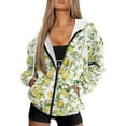 thumbnail image 1 of FOR U DESIGNS Daisy Lemon Women's Oversized Hoodies for Women Zip Up Long Sleeve Sweatshirts Drawstring Size S Hoodie Jackets with Pockets Hooded for Women, 1 of 7