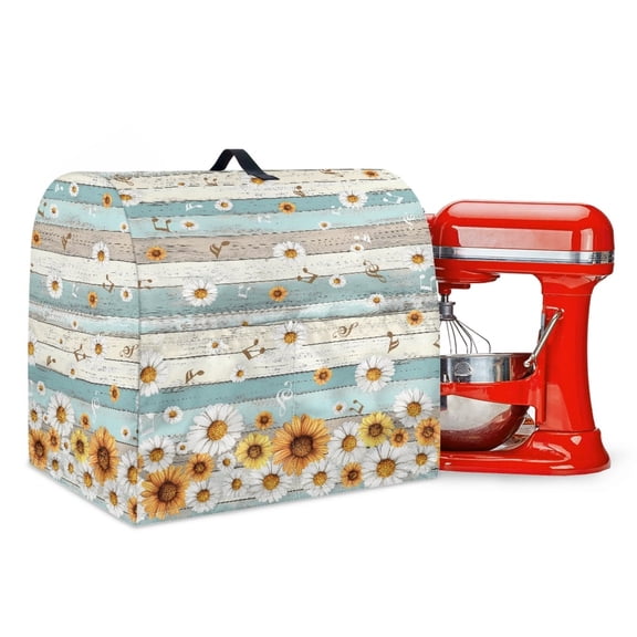 FOR U DESIGNS Daisy Wood Kitchen Aid Mixer Cover Dustproof Stand Mixer Dust Covers Food Processor Covers Case for Kitchen Aid Accessories and Attachments - S