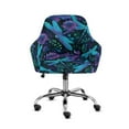 thumbnail image 1 of FOR U DESIGNS Dragonfly Daisy Print Dining Chair Slipcovers with Arms, Waterproof Criss Cross Chairs Cover, Vanity Chair Protector, Mid Back Wide Seat Accent Chairs Covers, 1 of 8