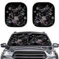 thumbnail image 1 of FOR U DESIGNS Dragonfly Flowers Car Window Sun Shades Foldable Car Sunshades for Windshield 2 Pieces Automotive Accessories for Van Sedan Truck Keep Your Vehicle Cool, 1 of 5