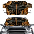 thumbnail image 1 of FOR U DESIGNS Dragonfly Sunflower Pattern All Weather Car Windshield Cover for Ice and Snow, Auto Windshield Frost Cover Front Window Automotive Covers Universal Fit for Truck SUV Sedan, 1 of 6