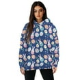 thumbnail image 1 of FOR U DESIGNS Easter Rabbit Hooded Sweatshirt Casual Pullover Hoodies for Women with Designs Size 2XL Oversized Sweatshirts for Women Loose Fit Long Sleeve Hoodie, 1 of 7