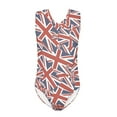 thumbnail image 1 of FOR U DESIGNS England Flag One Piece Swimsuit Teenagers Girls Casual Gymnastics Leotard for Ballet Dance Lightweight Beach Sports Bathing Suit Size 3-4, 1 of 8