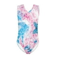 thumbnail image 1 of FOR U DESIGNS Fashion Butterfly Sleeveless Swimwear for 11-12 Years Old Girls Blue Pink Tie Dye One Piece Swimsuit Skin-Friendly Toddler Girl Bathing Suit, 1 of 8