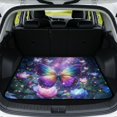 thumbnail image 1 of FOR U DESIGNS Galaxy Butterfly Flower Print Cargo Liner All Weather Trunk Protection for Dogs Cats Vacuum Cleanable Trunk Liner Non-Slip Durable Cargo Mat for SUV Truck Sedan, 1 of 7