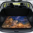 thumbnail image 1 of FOR U DESIGNS Galaxy Koala Camping Print Car Trunk Mat 29" x 39" Durable Cargo Mat Washable Cargo Liner Rear Trunk Liner Non-Slip Vehicle Interior Accessories for Car Van SUV, 1 of 7