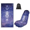 thumbnail image 1 of FOR U DESIGNS Galaxy Moon Sun Bee Print Washable Car Seat Towel Cover for Front Seats, Auto Seat Cushion with Storage Bag, Multi-Functional Towel for Gym, Running, Swimming, 2 Pack, 1 of 7