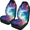 thumbnail image 1 of FOR U DESIGNS Galaxy Print Car Front Seat Cover Comfortable Car Seat Protector Wear-Resistan Auto Front Seats Only Interior Covers for Vehicle SUV Truck Sedan, Pack of 2, 1 of 7