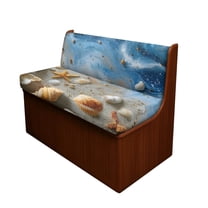 FOR U DESIGNS Galaxy Seashell Conch Print 2 Pack RV Dinette Cushion Covers Stretch Camper Cushion Slipcover Non-Slip RV Couch Cover Sofa Slipover for Travel Trailer Couch