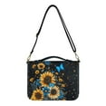 thumbnail image 1 of FOR U DESIGNS Galaxy Sunflower Bible Cover for Women Butterfly Leather Personalized Book Organizer Bag Size 2XL Reusable Bible Case with Bookmark for Girls for Bible Study Religious, 1 of 7