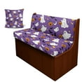 thumbnail image 1 of FOR U DESIGNS Ghost Bat Pumpkin Lantern Pattern 3 Pcs RV Dinette Cushion Covers Washable Camper Cushion Slipcover Stretch RV Seat Covers Pillow Case Halloween Decor for Travel Trailer Couch, 1 of 8