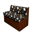 thumbnail image 1 of FOR U DESIGNS Ghost Pumpkin Spider Web Pattern 2 Pack RV Dinette Cushion Covers Washable Camper Cushion Slipcover Scratch-Resistant Sofa Chair Cover Camper Seat Covers Dinette Booth Halloween Decor, 1 of 7