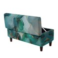 thumbnail image 1 of FOR U DESIGNS Green Gold Marble Print Ottoman Cover Stretch Storage Footstool Slipcover Folding Ottoman Cover Soft Footrest Slipcover Washable Footstool Protector with Elastic Bottom, 1 of 7