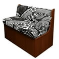 thumbnail image 1 of FOR U DESIGNS Hibiscus Black Print 3 Pcs RV Dinette Cushion Covers Stretch Camper Cushion Slipcover Sofa Furniture Protector Include 1 Backrest Cover 1 Bench Cover and 1 Pillowcase, 1 of 8
