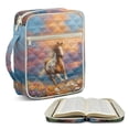 thumbnail image 1 of FOR U DESIGNS Horse Flower Print Bible Case for Women Men Quilted Bible with Case Multifunctional Carrying Organizer Bag Christian Bible Accessories with Handle, 1 of 7