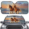 thumbnail image 1 of FOR U DESIGNS Horse Sunshade for Car Windshield Car Shade Front Windshield for Car SUV Truck Van Keep Your Vehicle Cool Car Accessories UV Sun and Heat Reflector, 1 of 5
