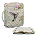 thumbnail image 1 of FOR U DESIGNS Hummingbird Cherry Blossom Pattern Bible Cover Case with Handle Quilted Protective Church Organizer Holder Bag Christian Bible Accessories for Bible Study/Daily Use, 1 of 7