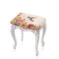 thumbnail image 1 of FOR U DESIGNS Hummingbird Daisy Print Stool Covers Rectangle 2 pcs Soft Bar Stool Seat Covers Stretch Vanity Chair Cover High Chair Cover for Barstools Coffee, 1 of 9