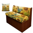 thumbnail image 1 of FOR U DESIGNS Hummingbird Sunflower Pattern 3 pcs RV Dinette Cushion Covers with Pillowcase, Elastic Camper Seat Covers Dinette Booth Comfortable Furniture Protector for RV Camper Car Bench, 1 of 8