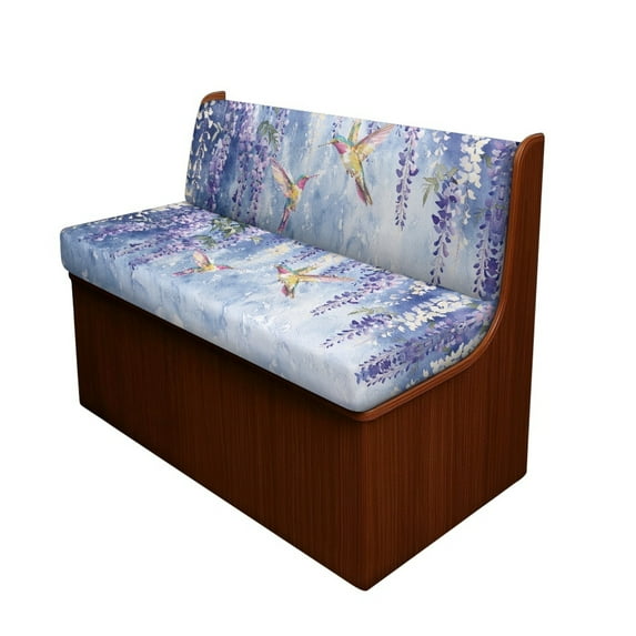 FOR U DESIGNS Hummingbird Wisteria Print 2 Pack RV Dinette Cushion Covers Stretch Camper Cushion Slipcover Replacement RV Couch Cover Furniture Protector for RV Camper Car Bench