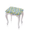 thumbnail image 1 of FOR U DESIGNS Lemon Flower Blue Pattern Stool Covers Rectangle 2 pcs Anti-Slip Pub Counter Bar Stool Covers Comfortable Vanity Stool Cover Height Bar Stools Slipcovers, 1 of 9